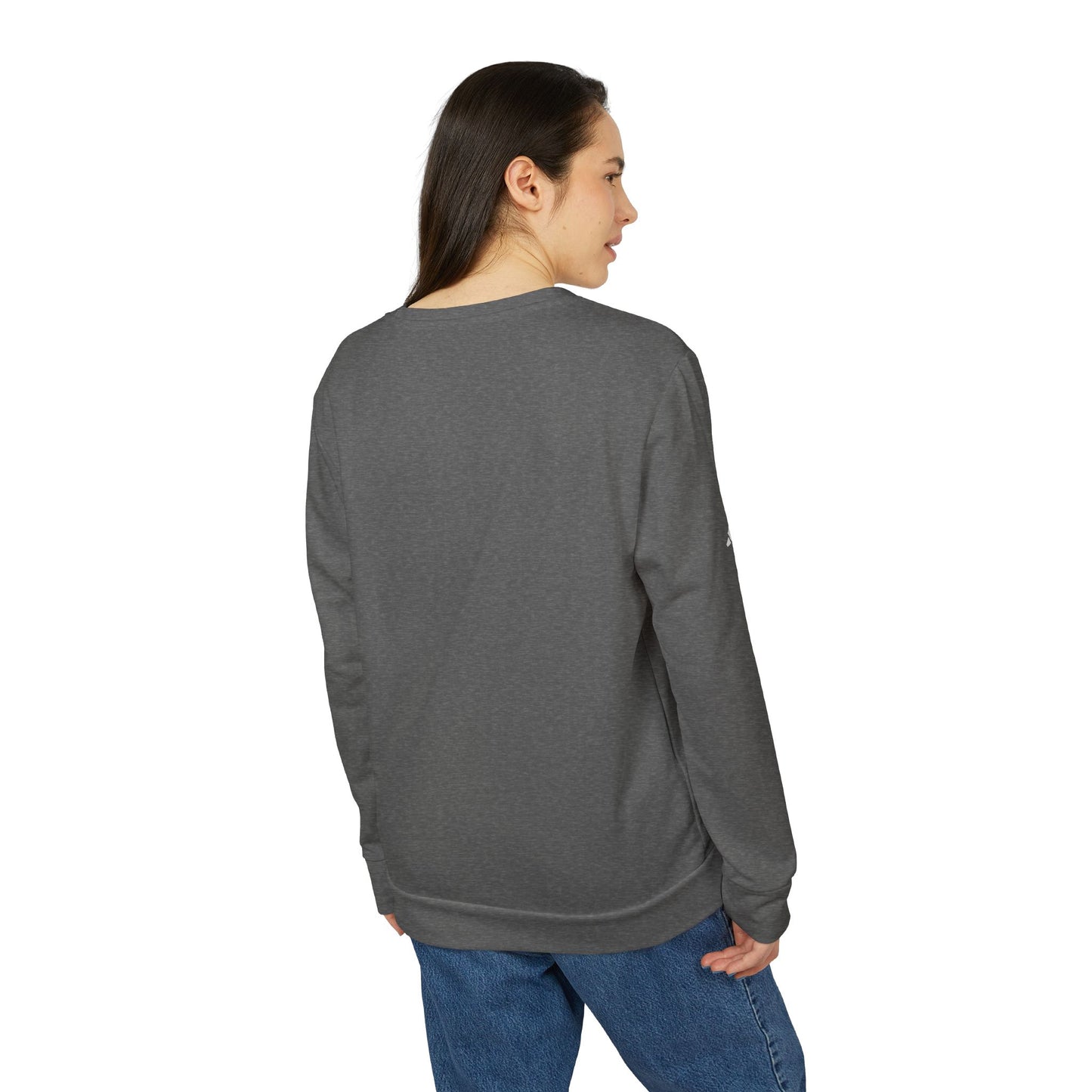 Adidas Unisex Fleece Crewneck Sweatshirt 'Silent Tide.'