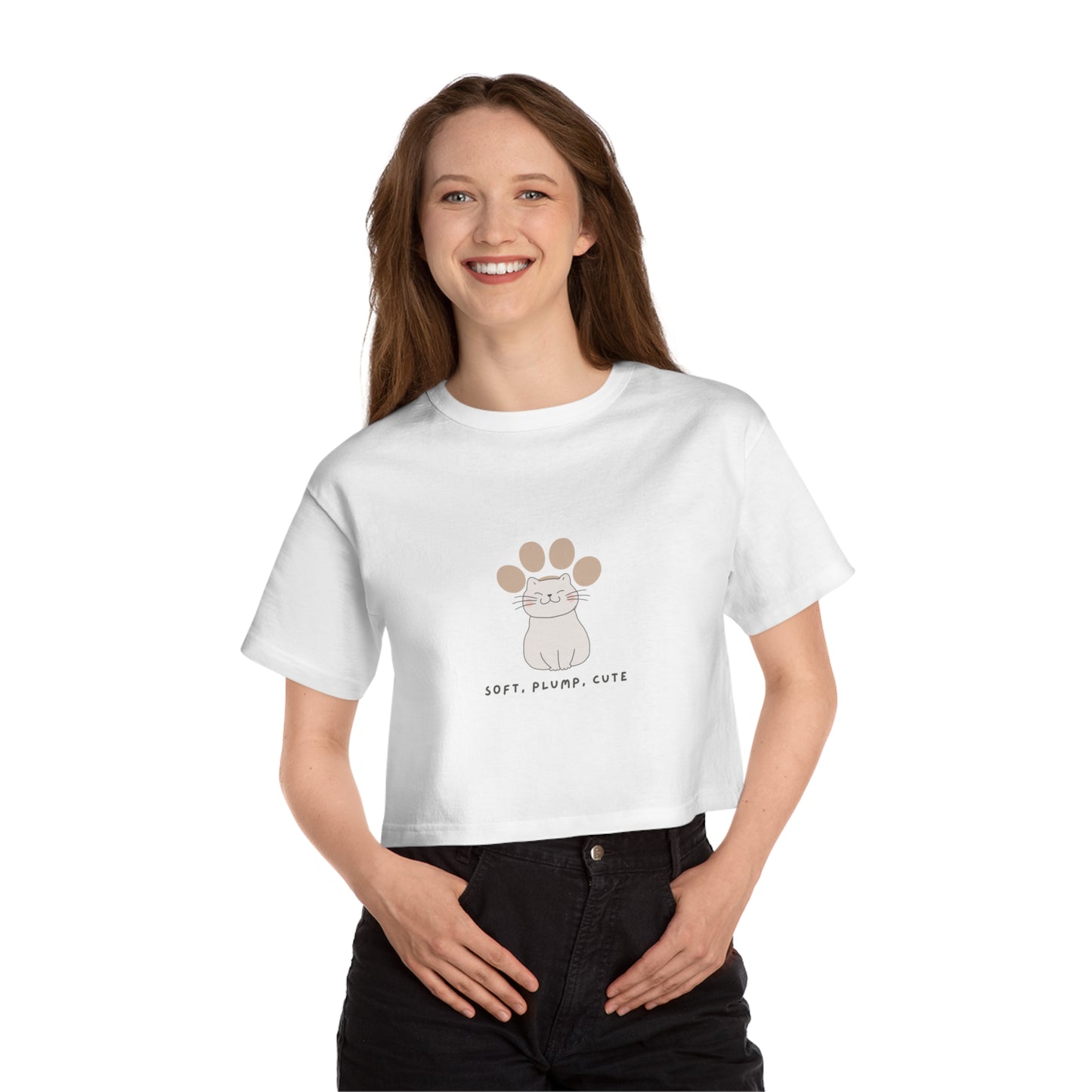 Champion Cropped T-Shirt - Cat Style