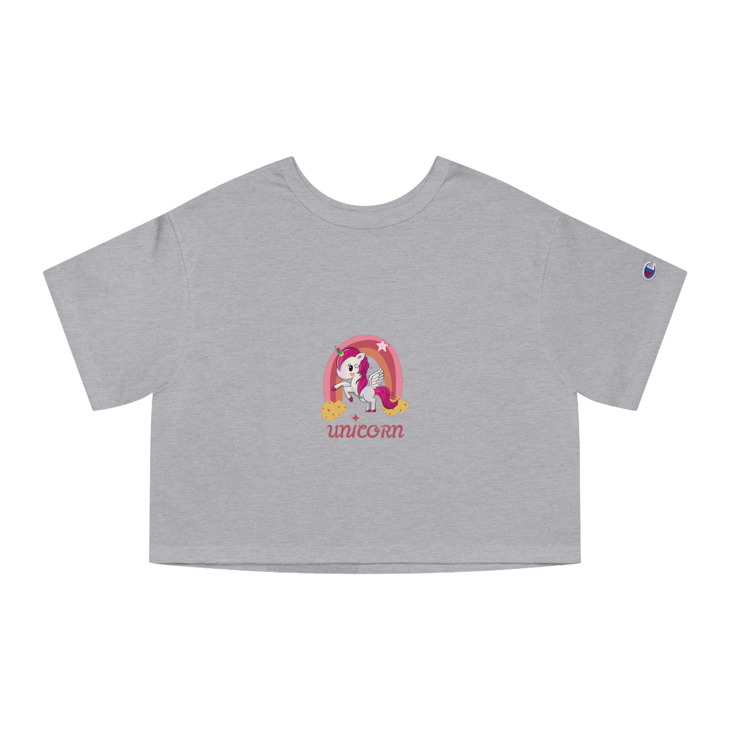 Champion Cropped T-Shirt - Unicorn