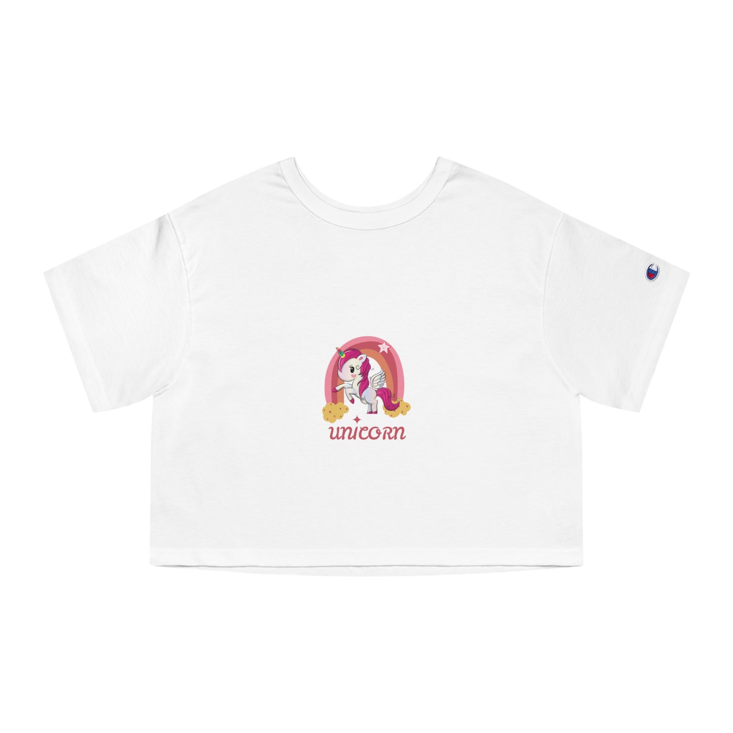 Champion Cropped T-Shirt - Unicorn