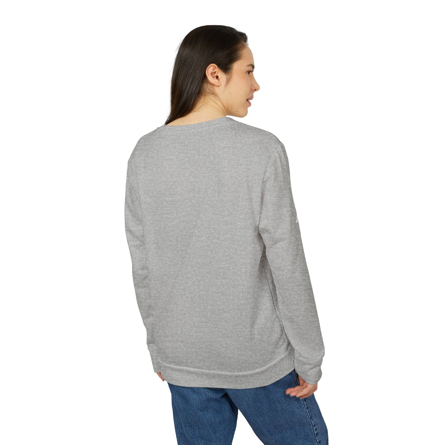 Adidas Unisex Fleece Crewneck Sweatshirt 'Silent Tide.'