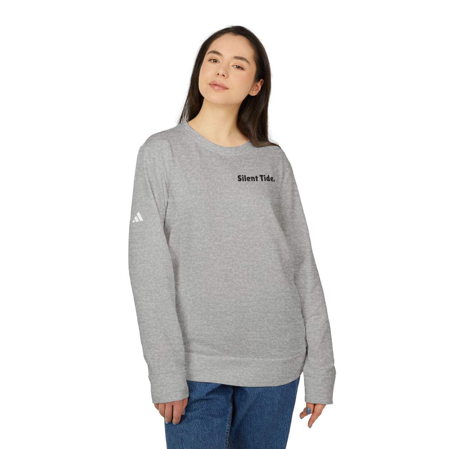 Adidas Unisex Fleece Crewneck Sweatshirt 'Silent Tide.'