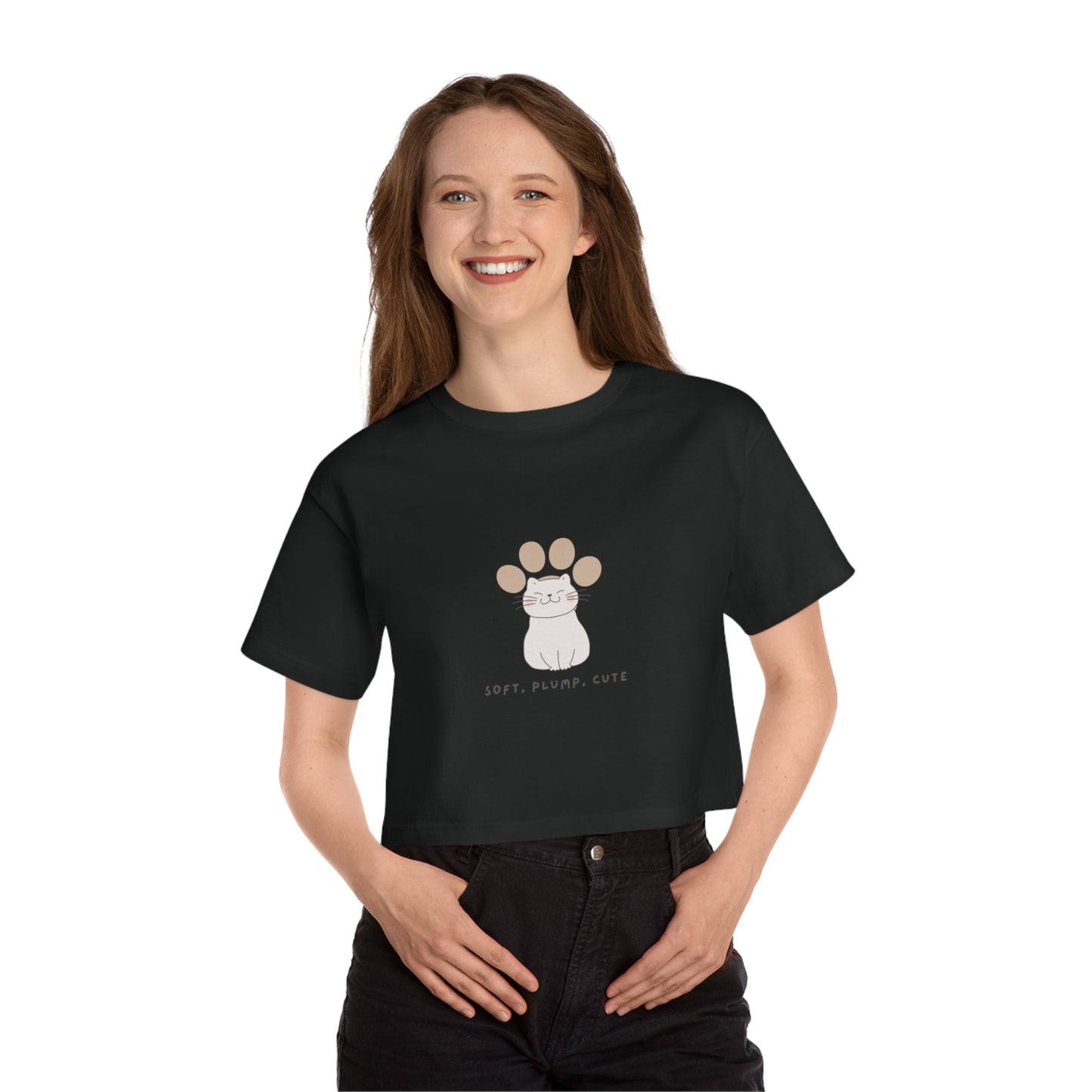 Champion Cropped T-Shirt - Cat Style