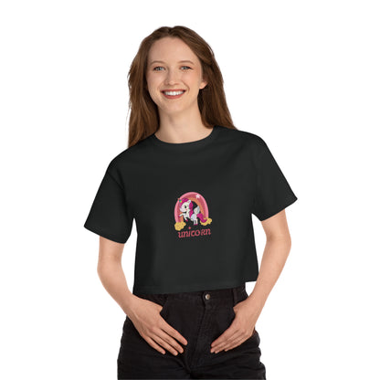 Champion Cropped T-Shirt - Unicorn