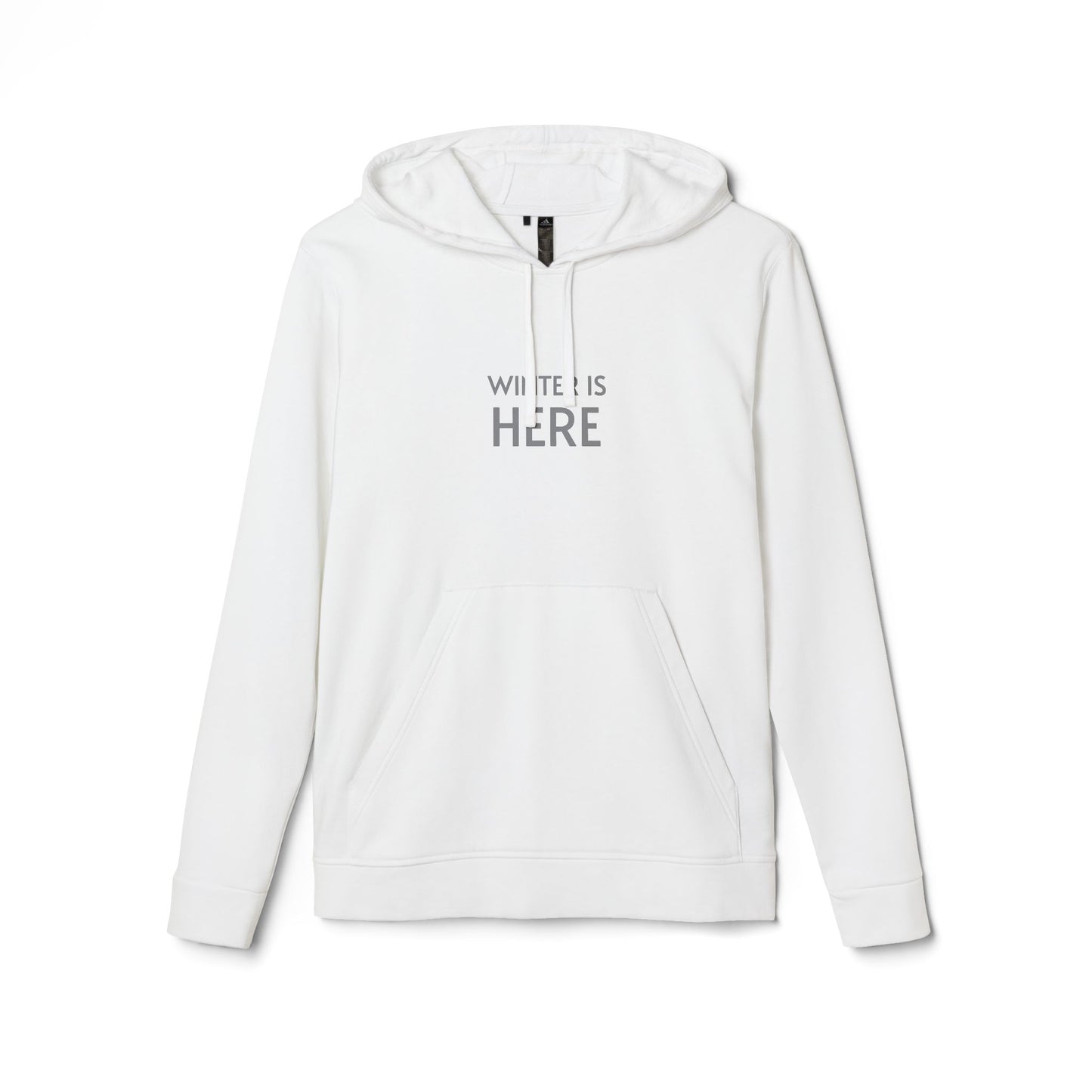 Adidas Cozy Unisex Fleece Hoodie - 'Winter Is Here'