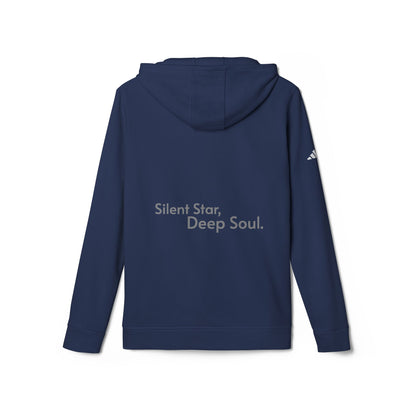 Adidas Cozy Unisex Fleece Hoodie - 'Silent star, deep soul.'