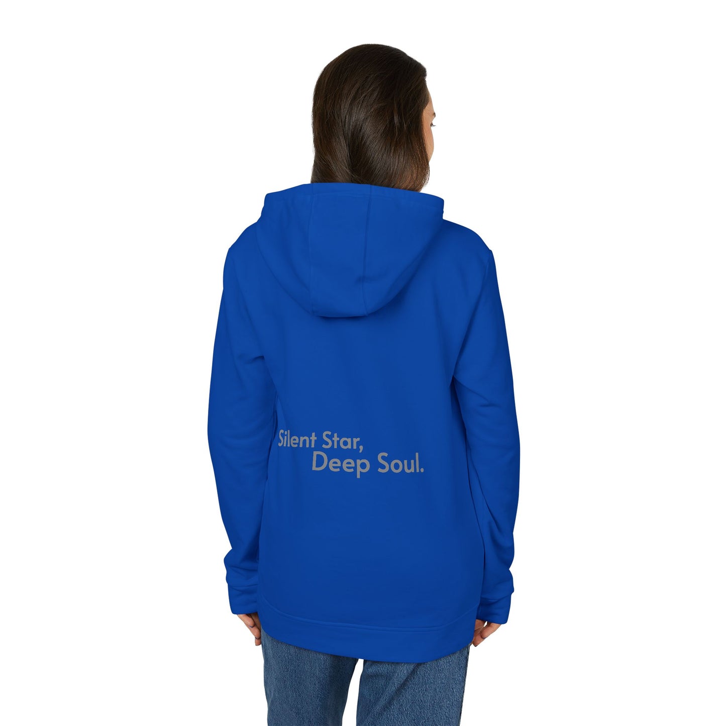 Adidas Cozy Unisex Fleece Hoodie - 'Silent star, deep soul.'