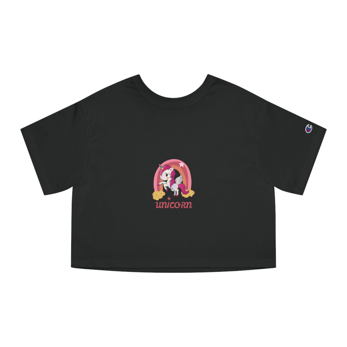 Champion Cropped T-Shirt - Unicorn
