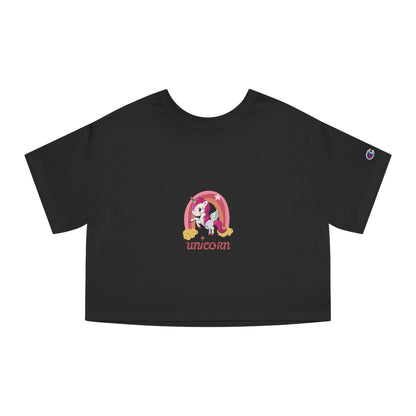 Champion Cropped T-Shirt - Unicorn