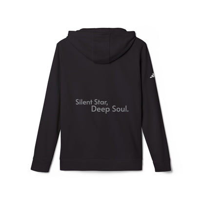 Adidas Cozy Unisex Fleece Hoodie - 'Silent star, deep soul.'
