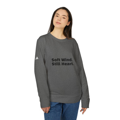Adidas Unisex Fleece Crewneck Sweatshirt 'Soft wind, Still Heart.'