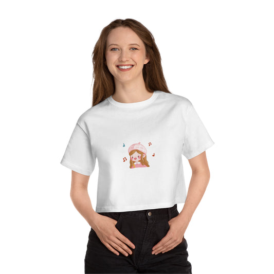 Champion Cropped T-Shirt - Pink Summer Style