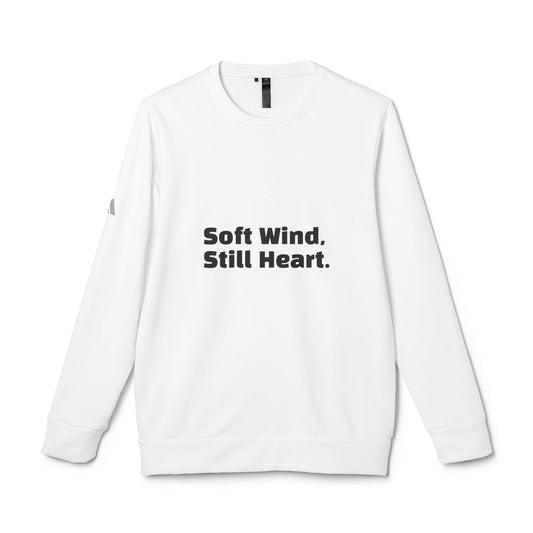Adidas Unisex Fleece Crewneck Sweatshirt 'Soft wind, Still Heart.'