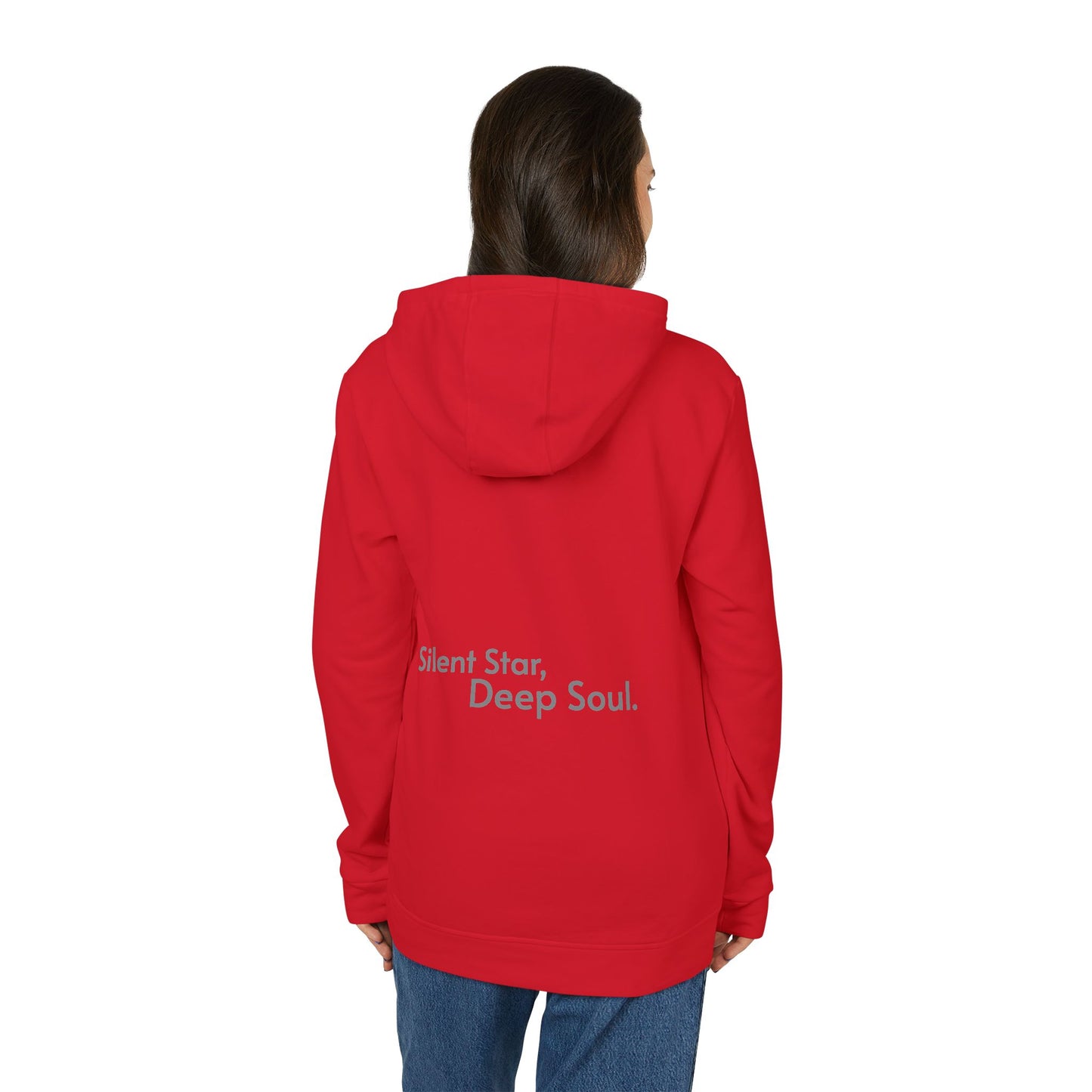 Adidas Cozy Unisex Fleece Hoodie - 'Silent star, deep soul.'