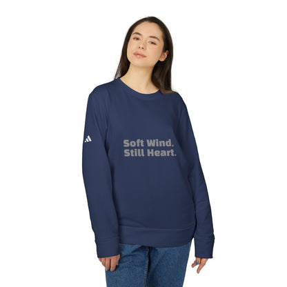 Adidas Unisex Fleece Crewneck Sweatshirt 'Soft wind, Still Heart.'