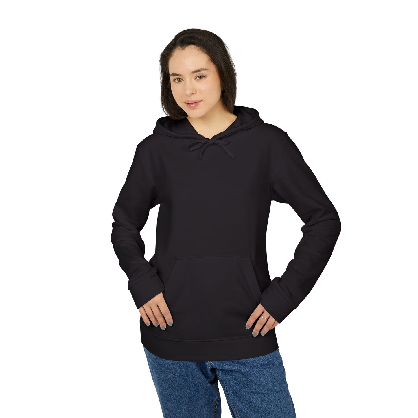 Adidas Cozy Unisex Fleece Hoodie - 'Silent star, deep soul.'